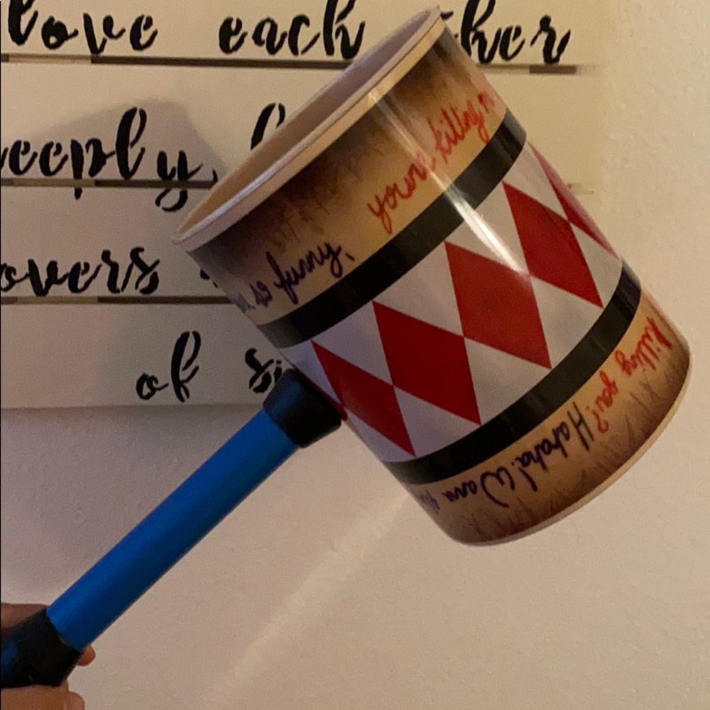 Birds of Prey Harley Quinn Bucket ❤️🖤🤍